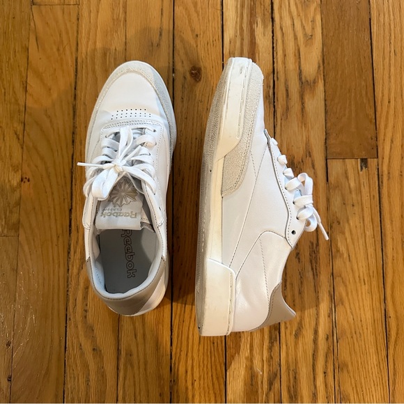 Reebok Club C Clean Sneaker (cloud white/chalk/modern beige) - Picture 10 of 13